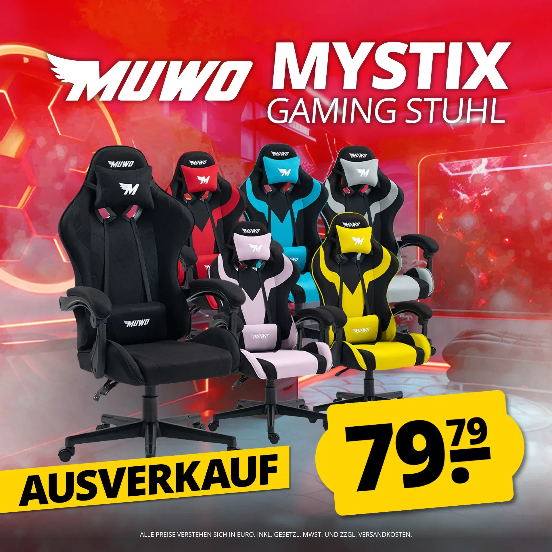 Muwo Mystix E-Sports Gamingstuhl