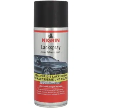 NIGRIN Lackspray, 400 ml, mattschwarzer Autolack