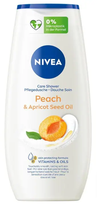 NIVEA Peach & Apricot Seed Oil Pflegedusche (250 ml) ab 1,31 € inkl. Prime-Versand (statt 1,95 €)