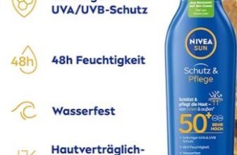 NIVEA-SUN-Schutz-Pflege-Sonnenmilch-LSF-50-250-ml-Sonnencreme-für-48h-Feuchtigkeit-mit-Vitamin-E-sofortiger-Sonnenschutz-vor-UVA-UVB-Strahlen-Amazon-de-Kosmetik