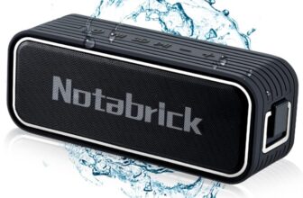 NOTABRICK-Bluetooth-Lautsprecher-40W-Tragbarer-Musikbox-mit-3D-Stereo-Sound-verbessertem-Bass-24-Stunden-Spielzeit-