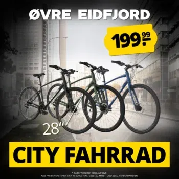 Øvre Eidfjord Fjellstad City Fahrrad