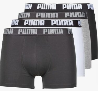 PUMA-Herren-Boxershorts-Shorts-Unterhosen-Everyday-Boxer-4er-Pack-Wäschegröße-M-Artikel-002-White-Grey-Melange-Amazon-de-Fashion