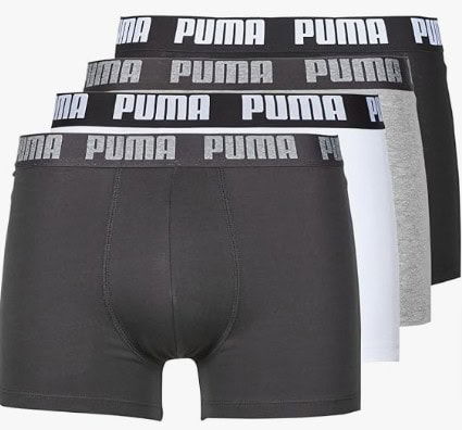 Puma-Herren-Boxershorts-Shorts-Unterhosen-Everyday-Boxer-4Er-Pack-Wäschegröße-M-Artikel-002-White-Grey-Melange-Amazon-De-Fashion