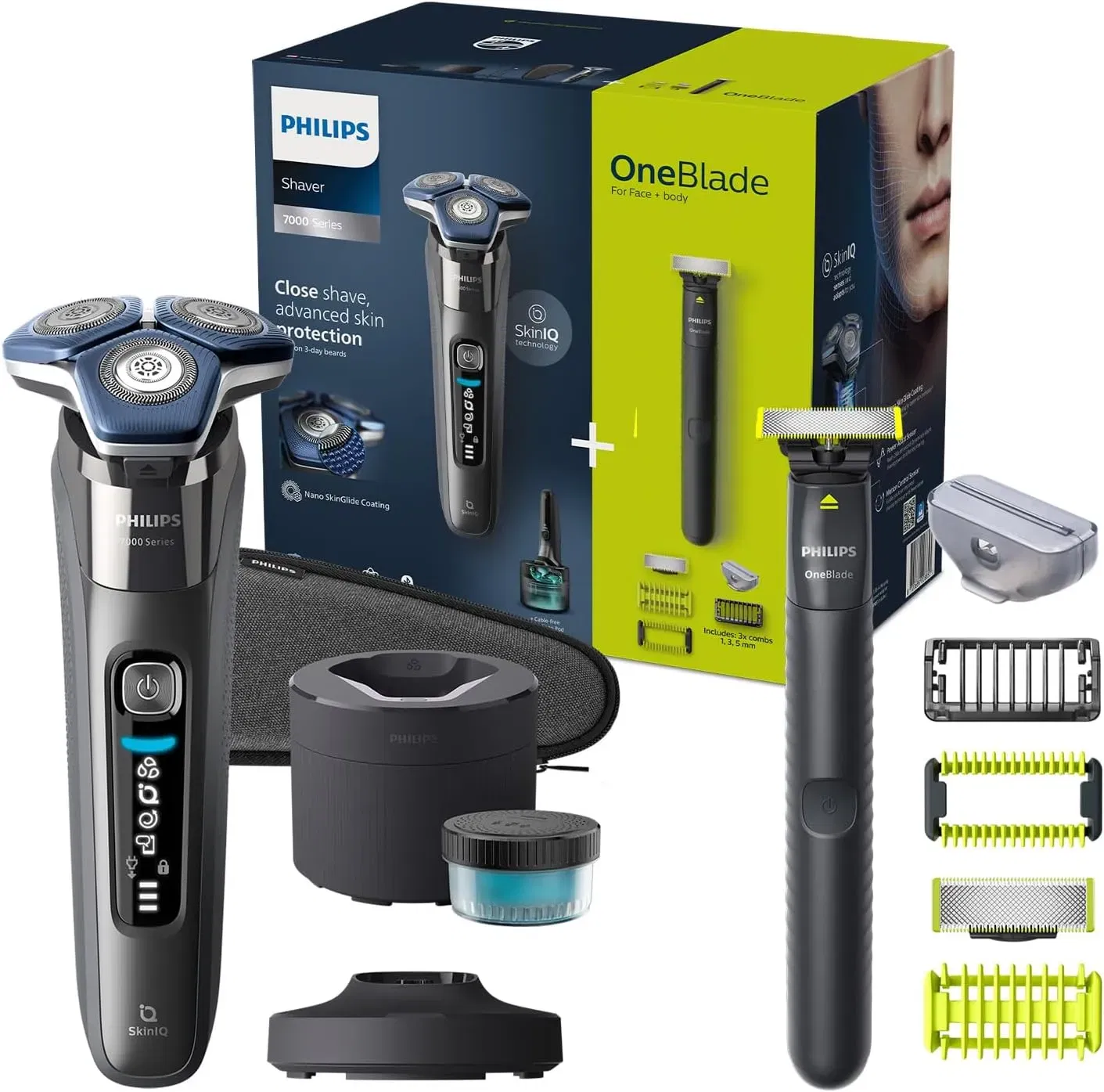 Philips Shaver Series 7000 – Elektrischer Nass- Und Trockenrasierer Mit Skiniq