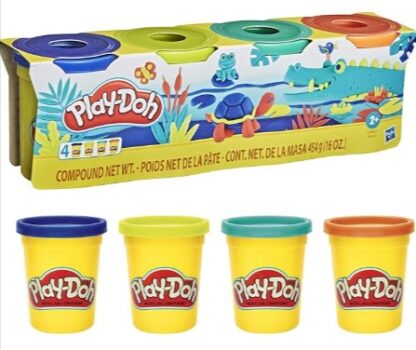 Play-Doh-4er-Pack-WILD-Knete-für-fantasievolles-und-kreatives-Spielen-E4867ES0-Mehrfarbig-Amazon-de-Spielzeug