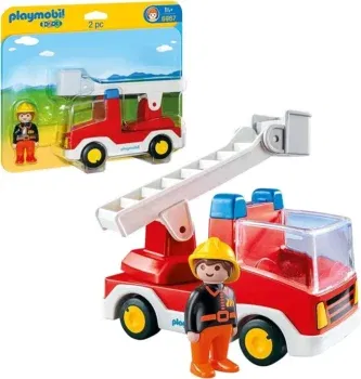 Playmobil 1.2.3 - Feuerwehrleiterfahrzeug (6967)