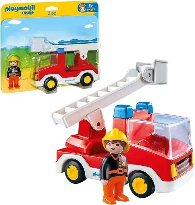 Playmobil 1.2.3 - Feuerwehrleiterfahrzeug (6967)