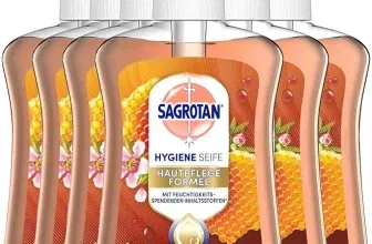 Sagrotan Handseife mit frischem Duft nach Mandelblüten und Manukahonig 6er Pack (6 x 250 ml)