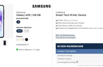 Samsung Galaxy A55 + Vodafone Smart Tech M 3GB LTE