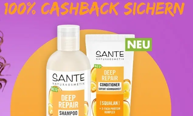 Sante Deep Repair – Gratis Testen – 100% Cashback [250 Einlösungen pro Tag]