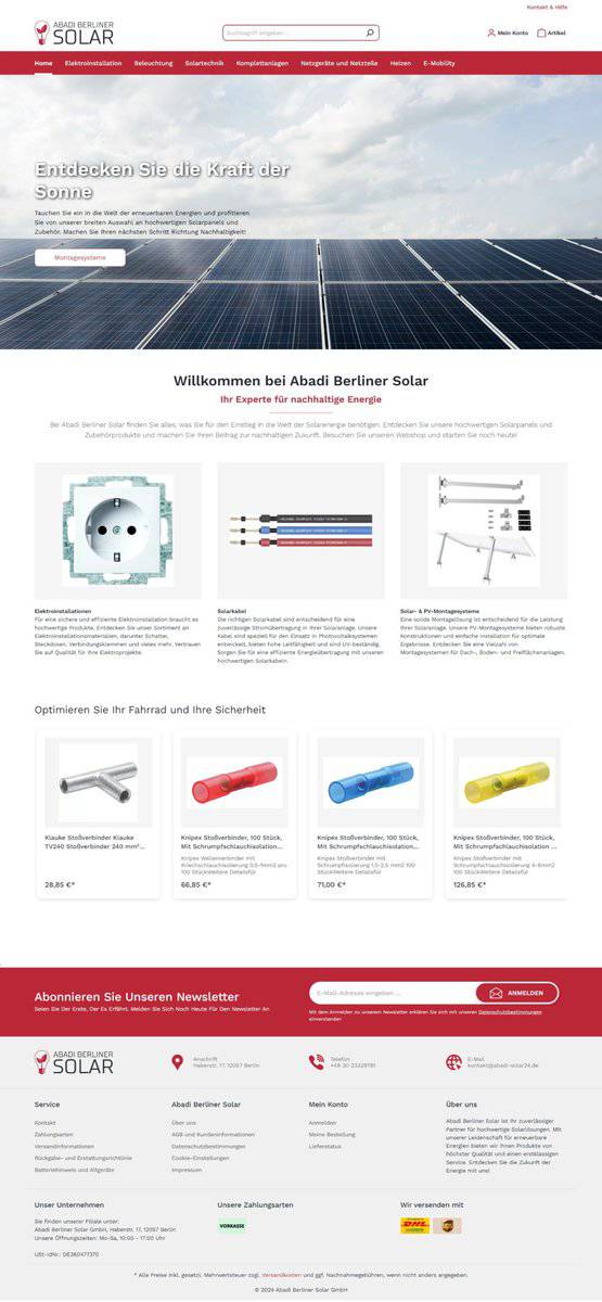 Screenshot Abadi-Solar24.De