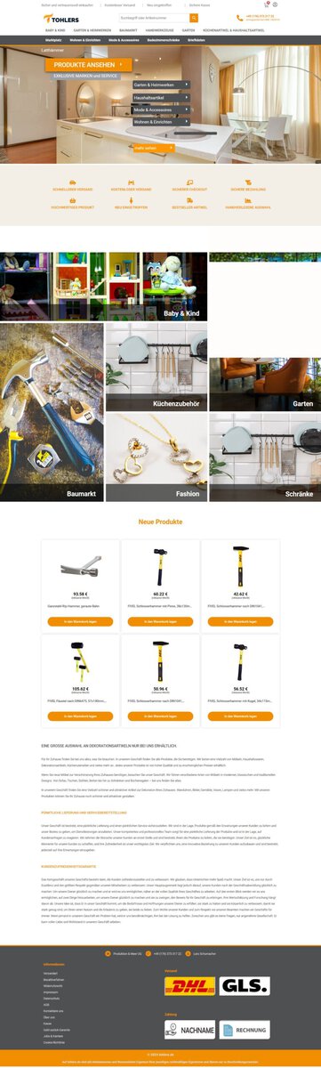 Screenshot Tohlers.de
