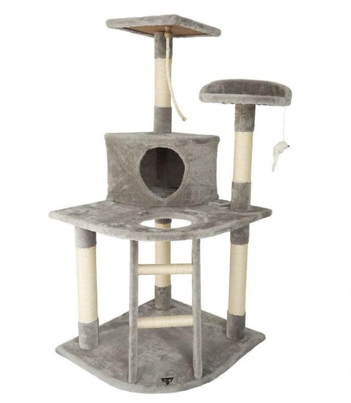 Spocado-Rovers-Kratzbaum-Für-Katzen-In-Grau-120-X-55-X-55Cm-Für-34-99€-Inkl-Versand-Statt-45€-