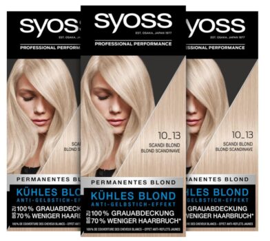 Syoss-Color-Coloration-10 13-Scandi-Blond-Stufe-3-