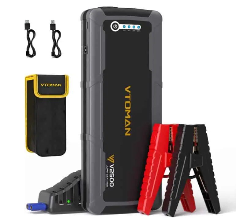 VTOMAN V2500 Starthilfe Powerbank 2500A – 12V Auto Starthilfe Power Pack für 41,99 € inkl. Prime-Versand (statt 69,99 €)