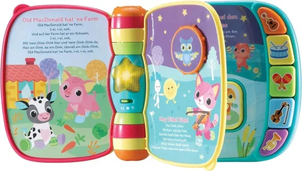 VTech Baby Mein erstes Liederbuch – Kunterbuntes Buch