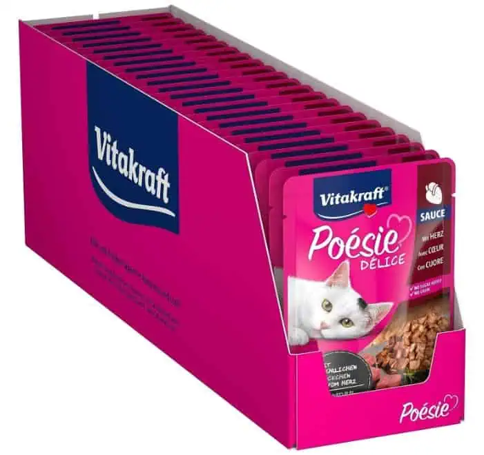 Vitakraft Poésie Délice, Katzenfutter nass, mit wertvollem Herz in Sauce (23x 85g) ab 6,72 € inkl. Prime-Versand (statt 12,87 €)
