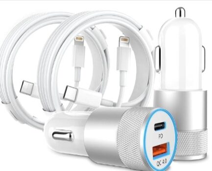 Zigarettenanzünder-ladegerät-Auto-USB-C-Adapter-mit-1m-lightning-Kabel-48W-Kfz-Ladegerät-Ladeadapter-Auto-ladekabel-für-iPhone-14-13-12-11-Pro-Max-X-8-7-6-Amazon-de-Elektronik-Foto