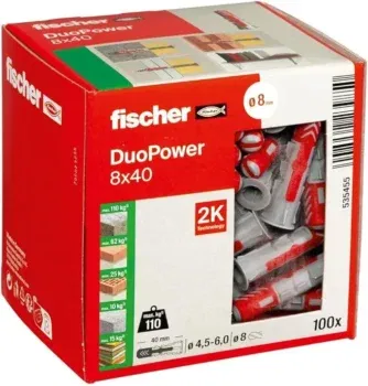 fischer DuoPower 8 x 40 Universaldübel