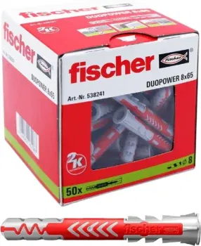 fischer DuoPower-FH, Gray, Ohne Schraube für 8,76 € inkl. Prime-Versand