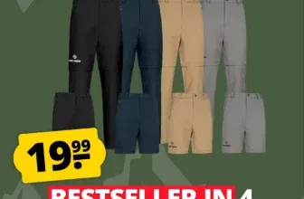 -17%KIRKJUBØUR Zip-Off Herren 2-in-1 Trekking Wanderhose