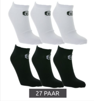 27-Paar-Sergio-Tacchini-Sneaker-Socken-modische-Baumwoll-Socken-230000830-Schwarz-oder-Weiß