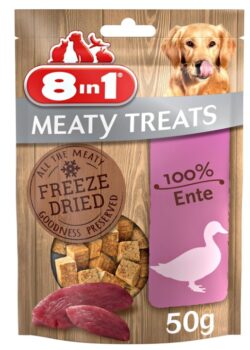 8in1-Meaty-Treats-gefriergetrocknete-Hunde-Leckerlis-aus-Ente-100-Fleisch-getreidefrei