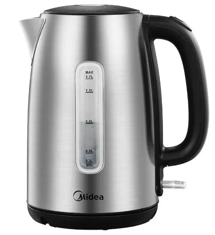 Midea MK-17S30A2 Edelstahl-Wasserkocher 1,7L für 18,99 € inkl. Prime-Versand