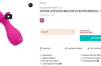 Auflegevibrator im Blütendesign