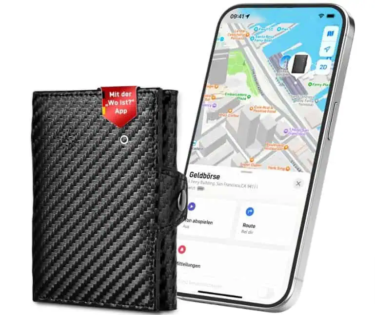 Auskang Slim Geldbörse, Kompatibel mit den iOS Wo ist? für 23,74 € inkl. Prime-Versand (statt 49,99 €)