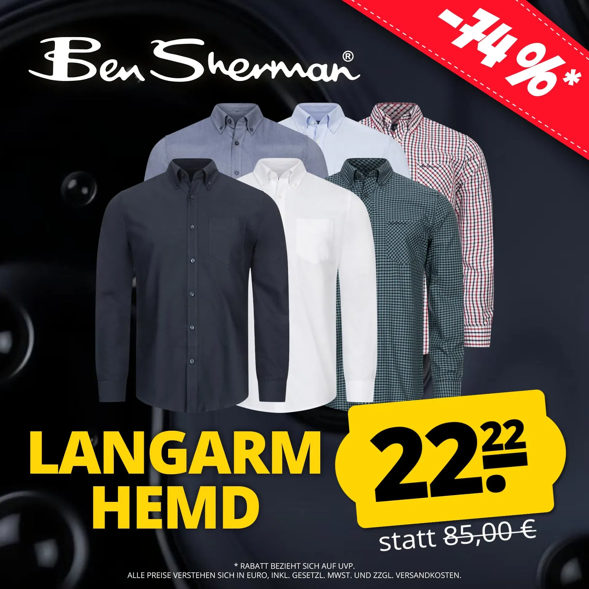 Ben Sherman Herren Hemden