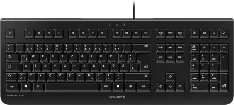 CHERRY KC 1000, Kabelgebundene Tastatur (Deutsches Layout)