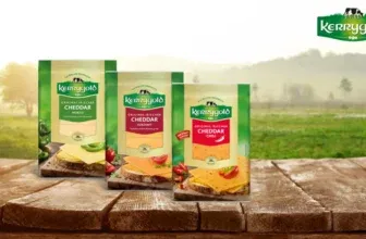 Kerrygold Käsescheiben auf Holztisch mit Geldschein - Cashback-Aktion