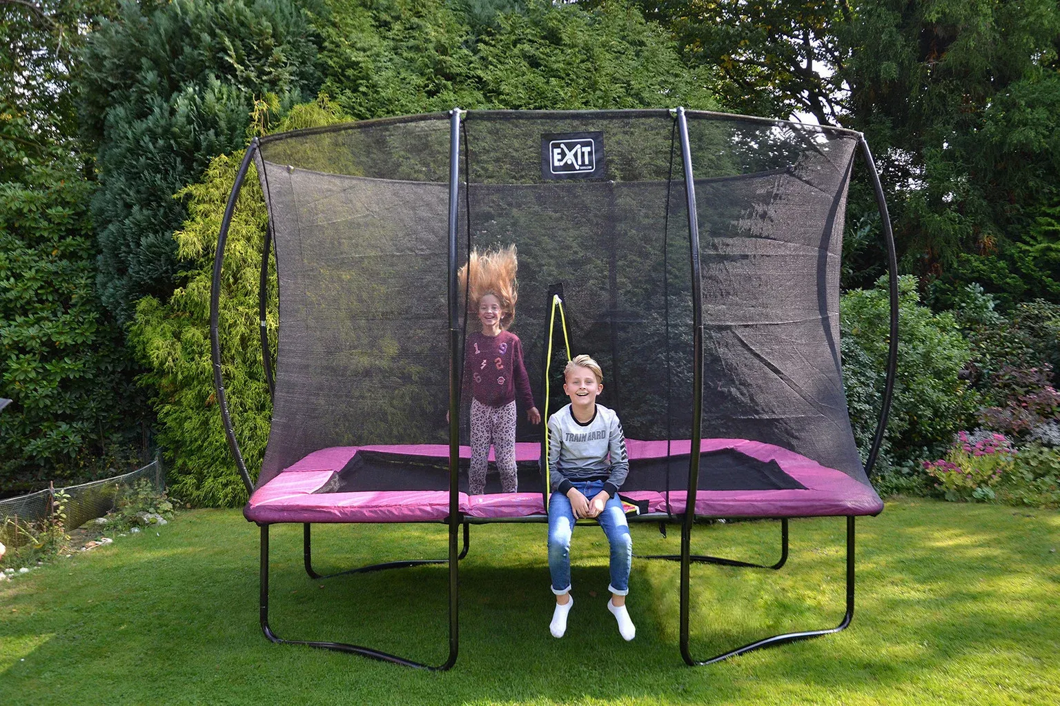 Exit Toys Trampolin Silhouette 214X305 Cm Mit Sicherheitsnetz