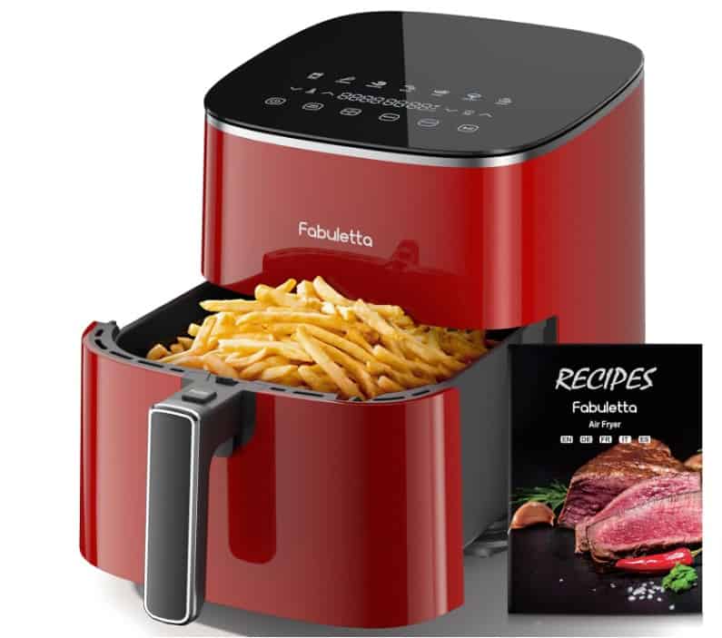 Fabuletta-Heißluftfritteuse-5-7L-11-In-1-Air-Fryer-Max230℃-Heissluft-Fritteusen-Digitaler-Timer-Bis-Zu-6-Stunden-Led-Touchscreen-Airfryer