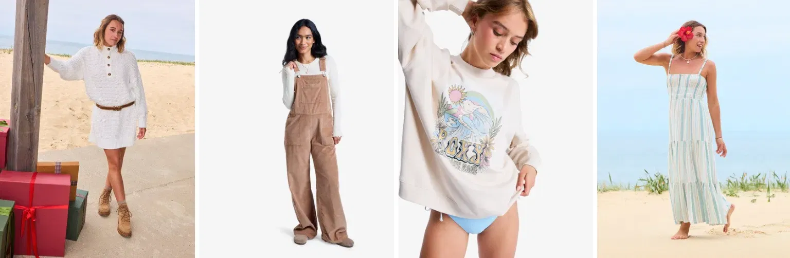 Roxy: bis zu 50% Rabatt + 15% Extra auf Ausgewählte Artikel + kostenloser Versand (Roxy Girl Club)