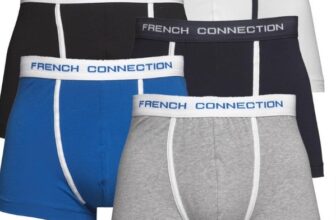 French-Connection-Herren-FC-Boxershorts-Schwarz