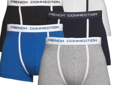 French-Connection-Herren-FC-Boxershorts-Schwarz