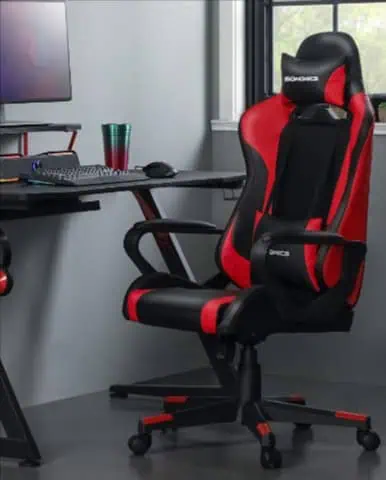 Songmics RCG011 Gamingstuhl mit Wippfunktion für 87,99€ (statt 110€)