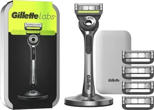 Gillette Labs Nassrasierer + 5 Rasierklingen