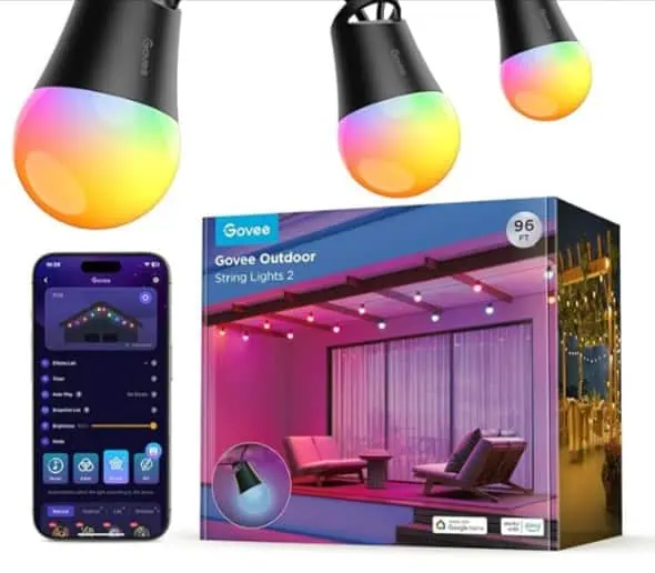 Govee smarte Lichterkette (30m, RGBIC Glühbirnen, IP65) für 76,99€ inkl. Versand (statt 130€)