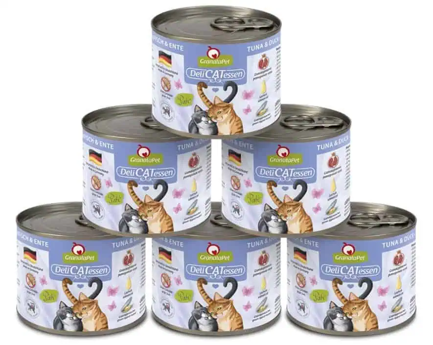 GranataPet Delicatessen Thunfisch & Ente, ohne Getreide & ohne Zuckerzusätze, 6 x 200 g ab 7,12 € inkl. Prime-Versand (statt 13,58 €)