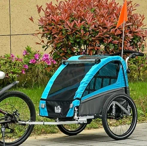 HOMCOM 3in1 Kinderwagen auch als Jogger und Fahrradanhänger 160 x 88 x 102 cm (LxBxH) für 111,93 € inkl. Versand statt 175€