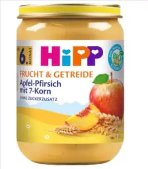 HiPP Bio Frucht & Getreide Apfel-Pfirsich mit 7-Korn 9er Pack (9 x 190g) für 3,24 € inkl. Prime-Versand