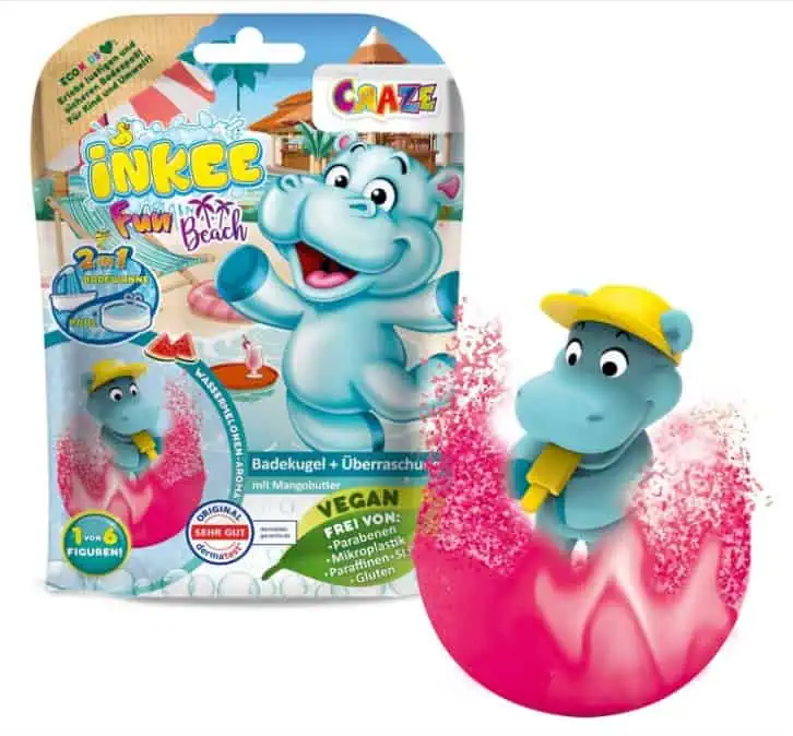 INKEE FUN BEACH | Badekugel Kinder mit Überraschung für 2,54 € inkl. Prime-Versand (statt 3,95 €)