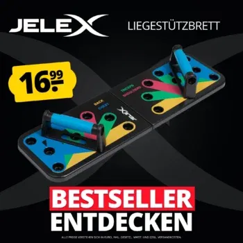 JELEX Tornado Chest Push Up Board Liegestützbrett