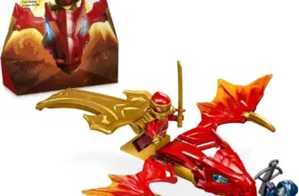 LEGO NINJAGO Kais Drachengleiter, Ninja-Set mit Drachen-Spielzeug und Figuren inkl. Kai-Minifigur mit Mini-Katana