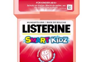 LISTERINE-Smart-Kidz-Mild-Berry-500-ml-antibakterielle-Kinder-Mundspülung-ohne-Alkohol-ohne-Zucker-Mundwasser-sch