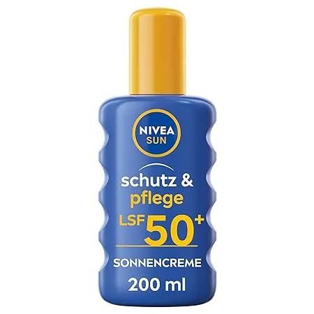 Nivea Sun Schutz &Amp; Pflege Sonnenspray Lsf 50+ (200 Ml)